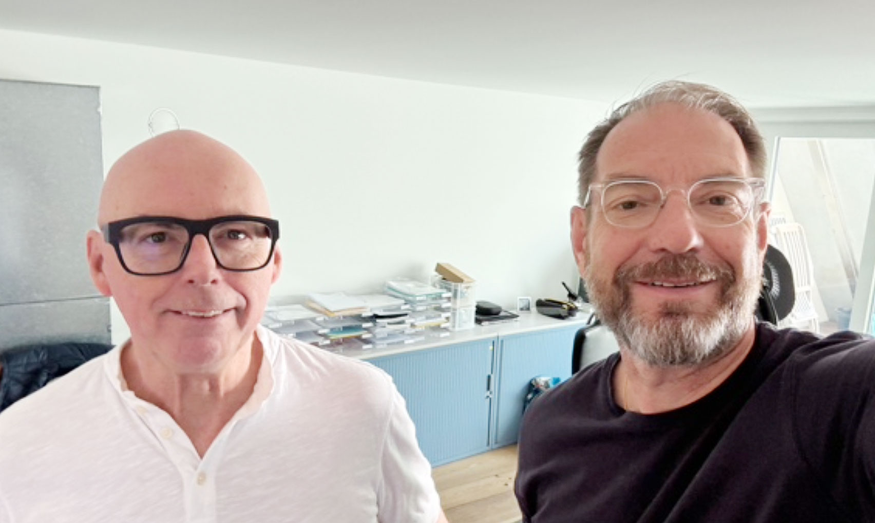 Primetop Adrian Bauder und Christoph Baggenstos im Büro